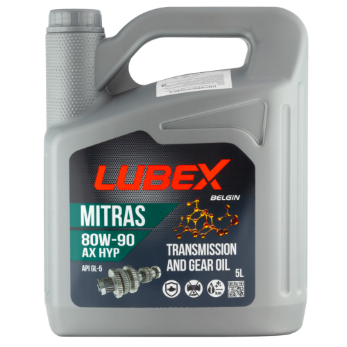 Минеральное трансмиссионное масло MITRAS AX HYP 80W-90 - 5 л Минеральное трансмиссионное масло MITRAS AX HYP 80W-90 - 5 л