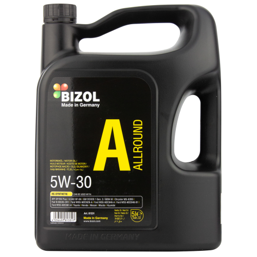 Синтетическое моторное масло Allround 5W-30 - 5 л Синтетическое моторное масло Allround 5W-30 - 5 л