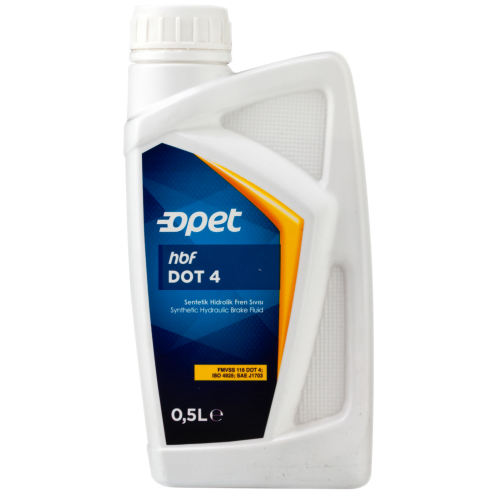 Синтетическая Тормозная жидкость Hydrolic Break Fluids HBF DOT 4 - 0,5 л Синтетическая Тормозная жидкость Hydrolic Break Fluids HBF DOT 4 - 0,5 л