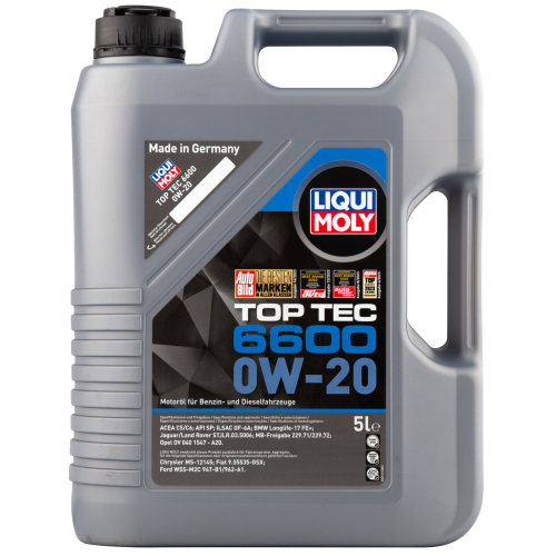 Синтетическое моторное масло Top Tec 6600 0W-20 - 5 л Синтетическое моторное масло Top Tec 6600 0W-20 - 5 л