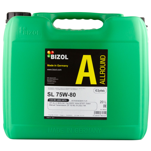 Синтетическое трансмиссионное масло Allround Gear Oil SL 75W-80 - 20 л Синтетическое трансмиссионное масло Allround Gear Oil SL 75W-80 - 20 л