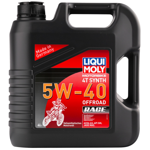 Синтетическое моторное масло для 4-тактных мотоциклов Motorbike 4T Synth Offroad Race 5W-40 - 4 л Синтетическое моторное масло для 4-тактных мотоциклов Motorbike 4T Synth Offroad Race 5W-40 - 4 л
