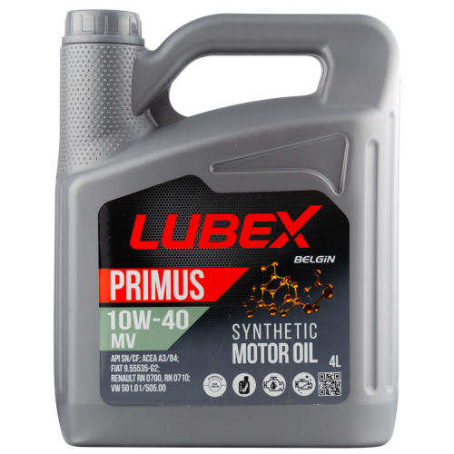 Синтетическое моторное масло PRIMUS MV 10W-40 - 4 л Синтетическое моторное масло PRIMUS MV 10W-40 - 4 л