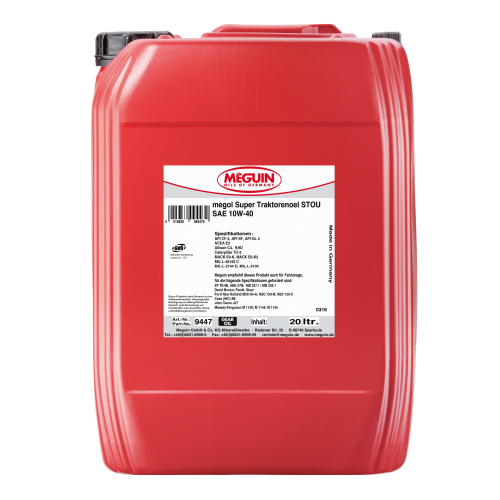 Минеральное моторное масло для тракторов Megol Super Traktorenoel STOU 10W-40 - 20 л Минеральное моторное масло для тракторов Megol Super Traktorenoel STOU 10W-40 - 20 л